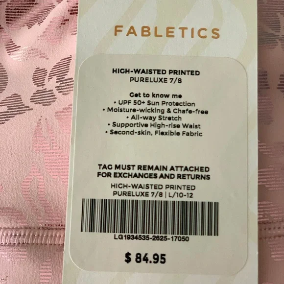 Fabletic limited edition birthday leggings large in rose gold - Picture 3 of 4